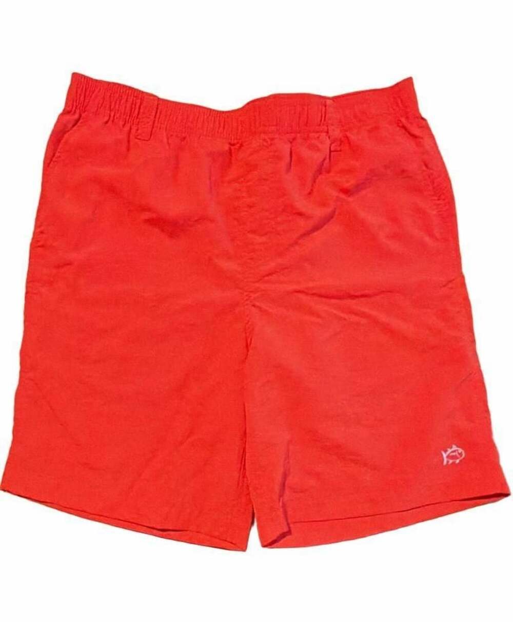 Southern Tide Channel Marker Red Boys Shoreline Active Shorts